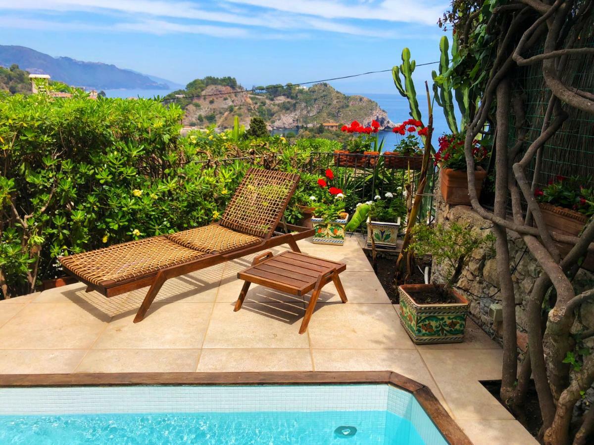 Villa Eleonora Isola Bella Sea View Small Pool + Jacuzzi Taormina Eksteriør bilde