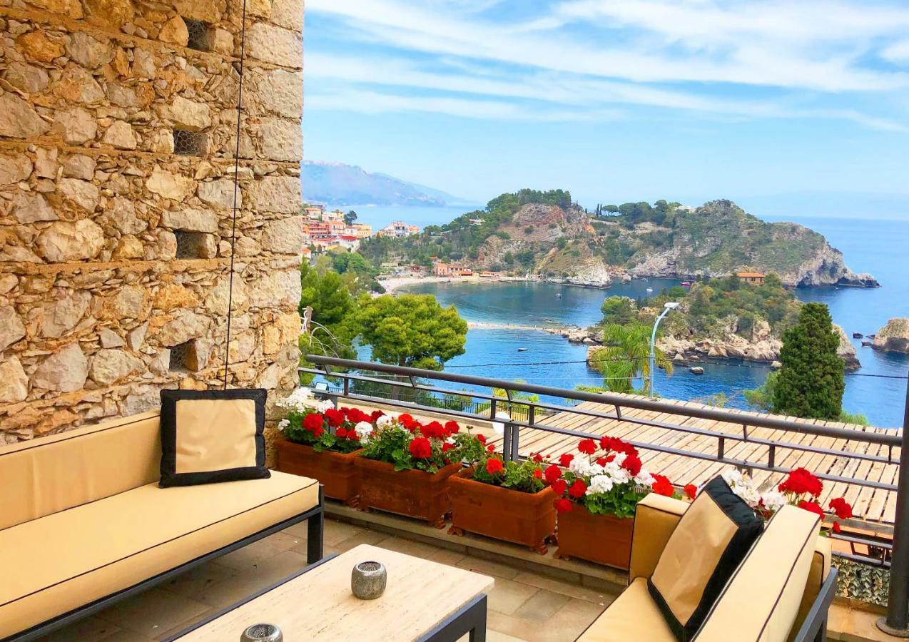 Villa Eleonora Isola Bella Sea View Small Pool + Jacuzzi Taormina Eksteriør bilde